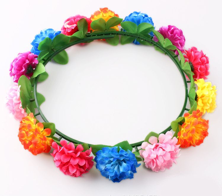 可調式頭花 豐年祭 原住民頭花 丁香花 七彩花環 花環 卑南族 阿美族 魯凱族 排灣族 花圈 花帽