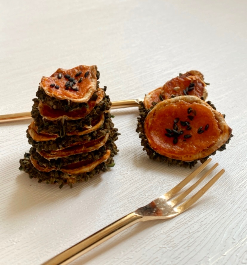 🥒山苦瓜鑲雞肉脆片🐔 初見寵物100%手工零食 毛孩 寵物 零嘴 寵物零食 狗零食  手工零食