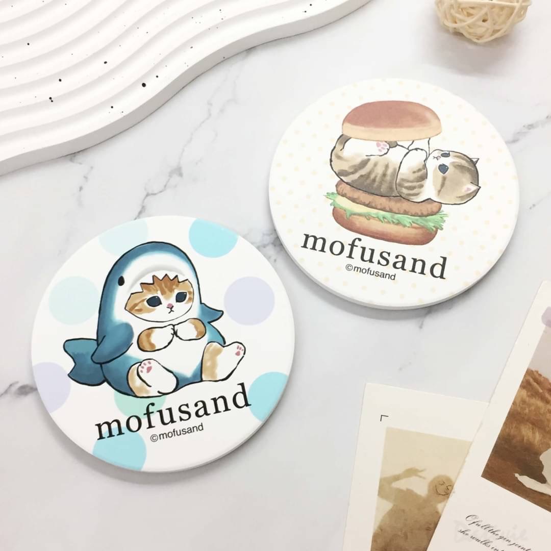 吸水杯墊貓福珊迪 mofusand