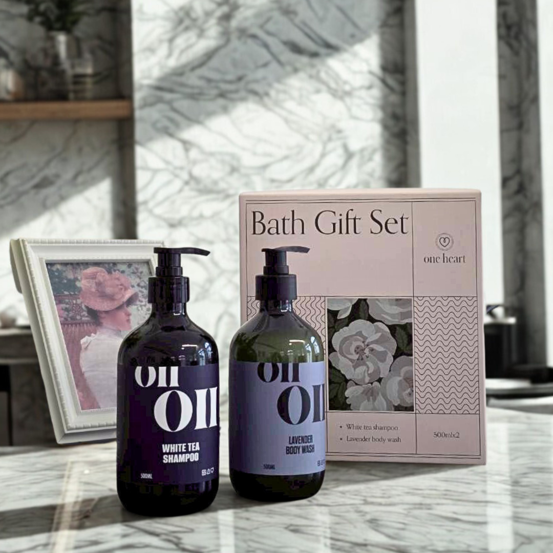 🔥熱銷回歸｜One Heart💗 1+1 人氣洗沐組｜白茶清香×薰衣草舒緩✨
