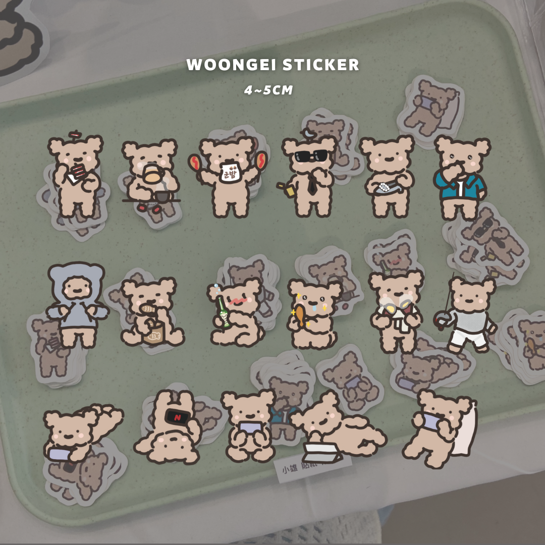 🧸 小雄防水小貼紙
