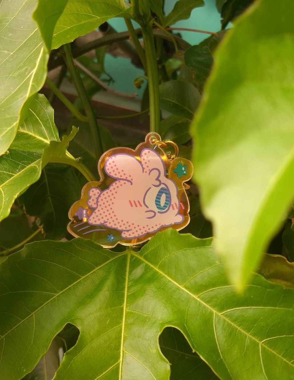 單眼小兔宇宙跳躍吊飾