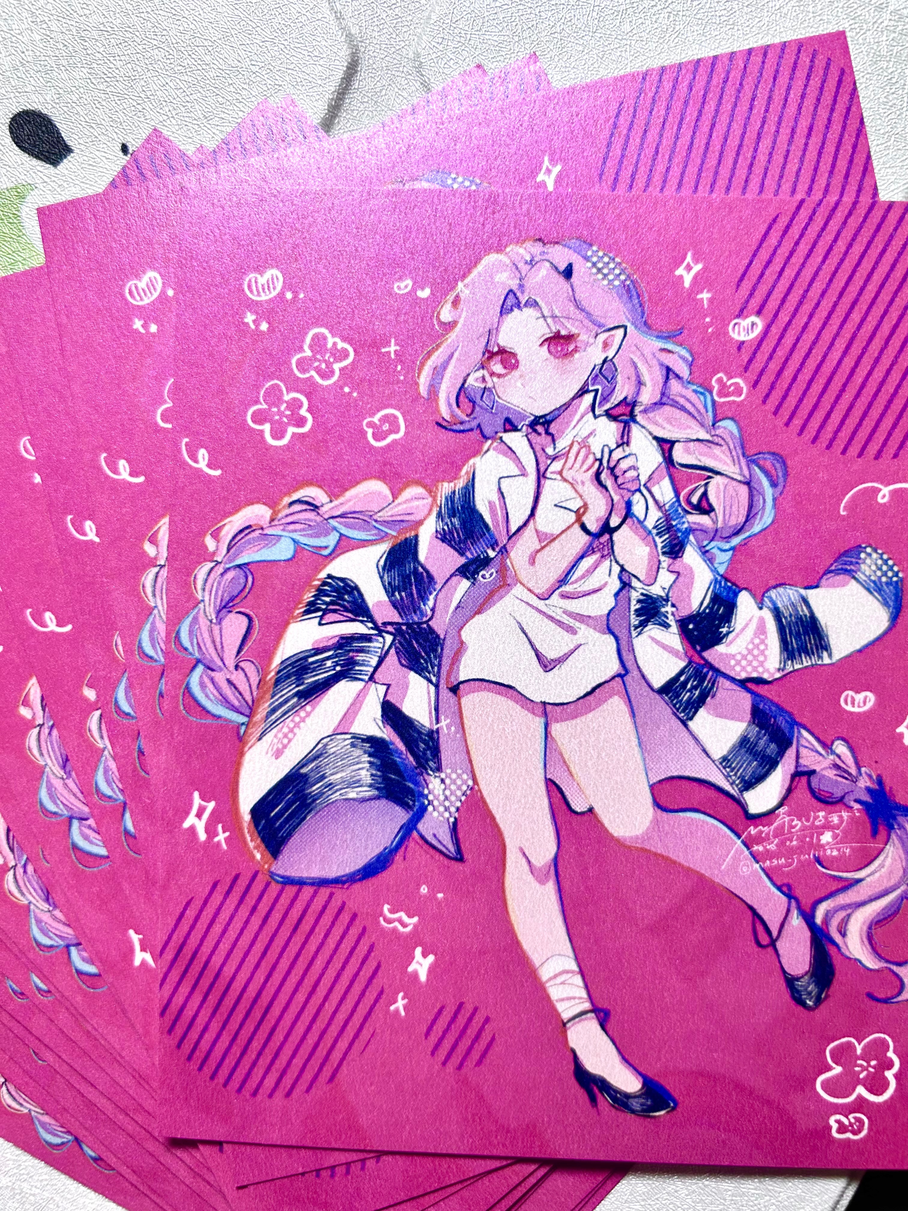 A6左右的明信片