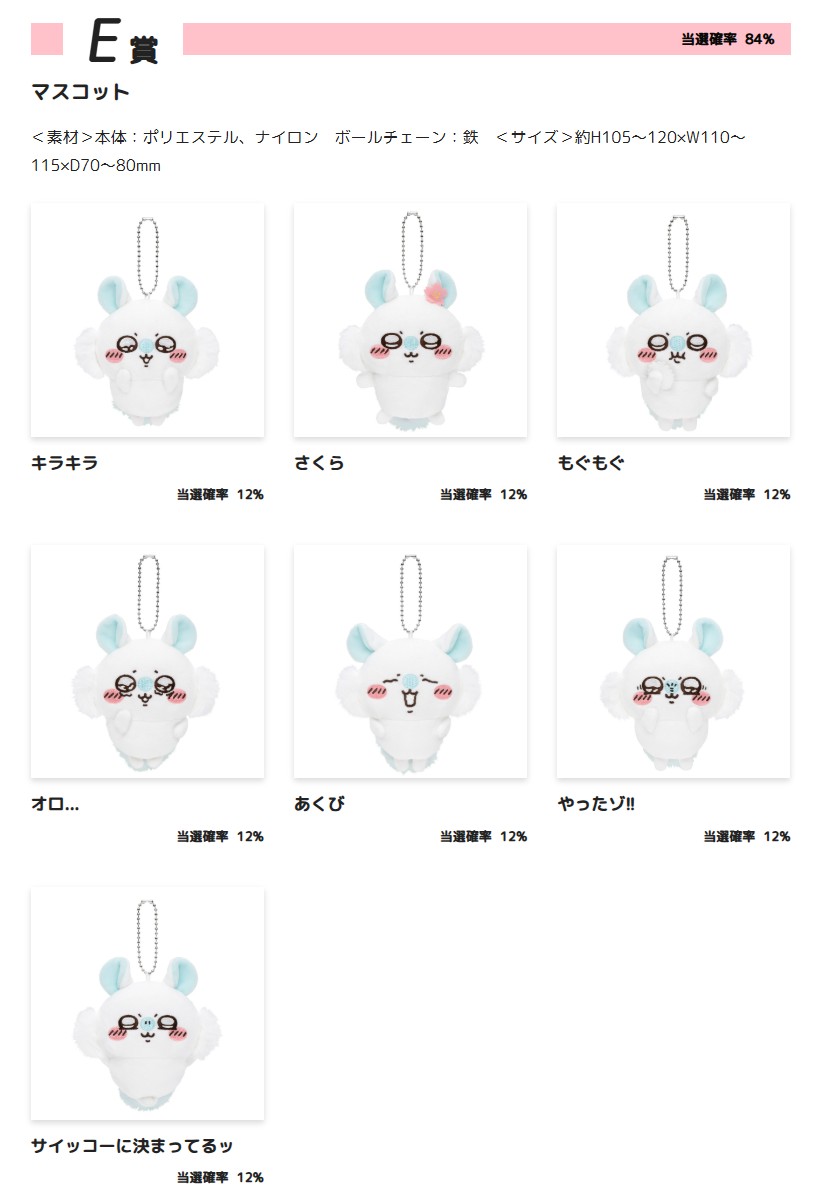 小桃一番賞 E賞吊飾