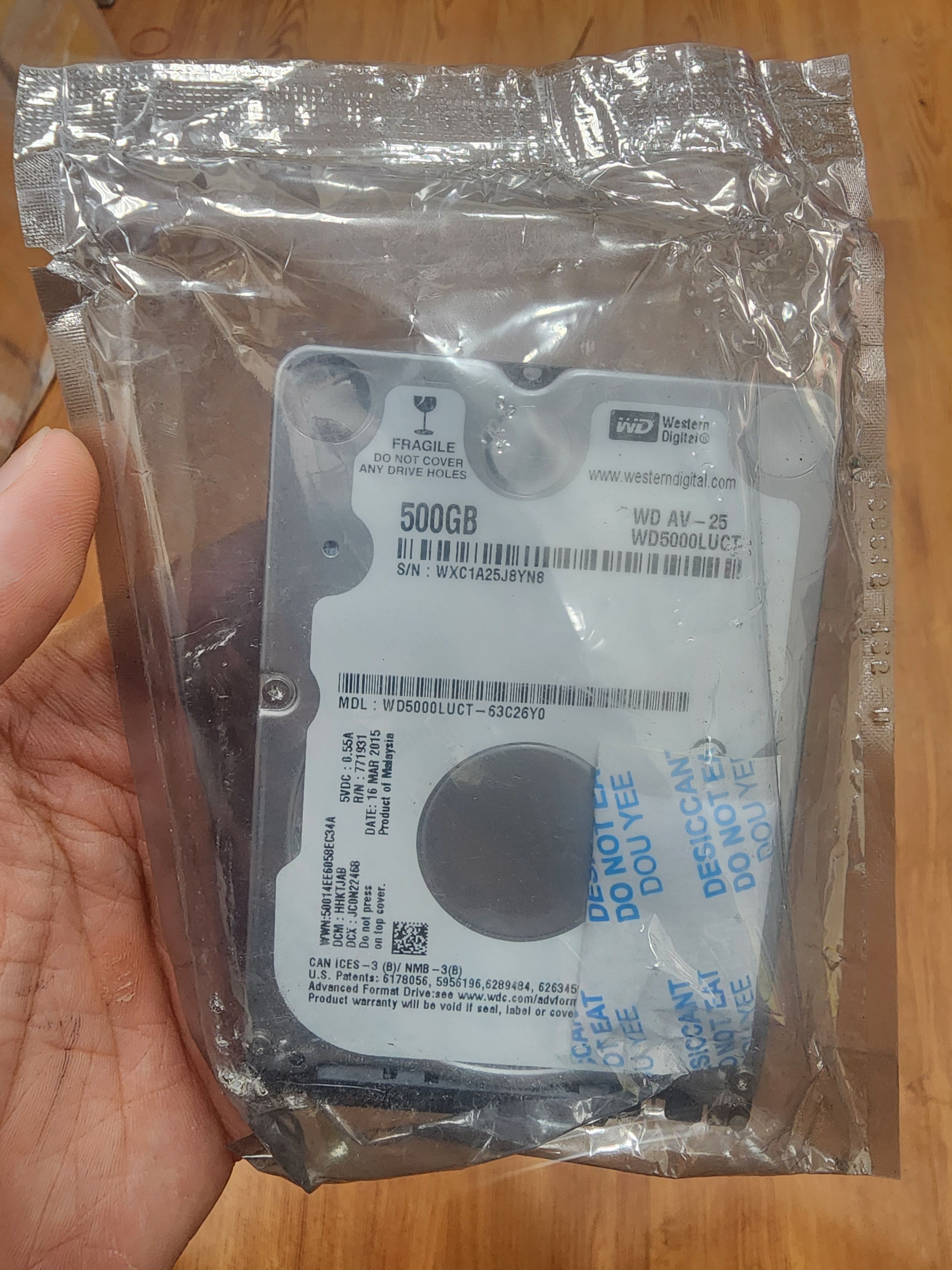 全新未使用WD HDD 2.5吋 無意間翻到的