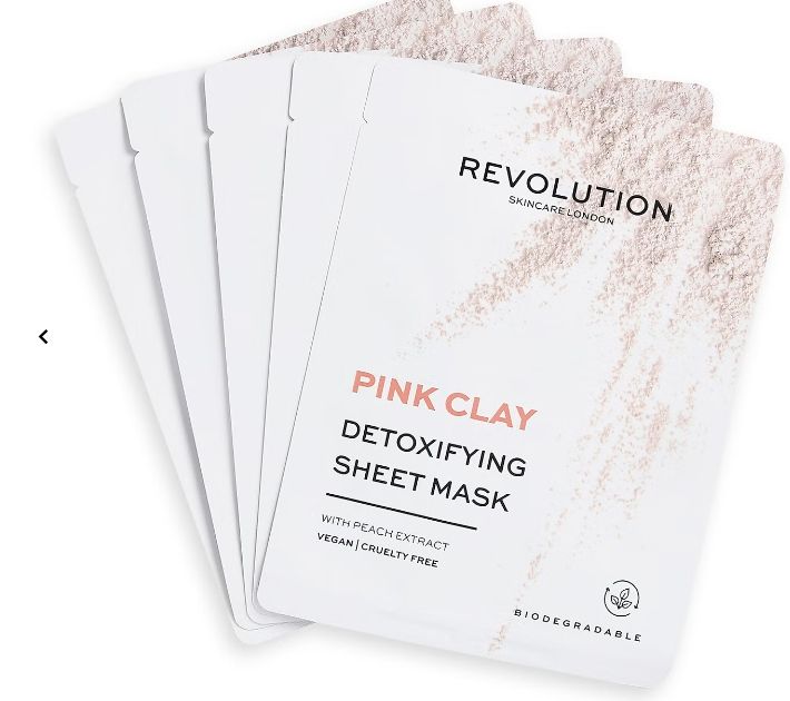 Revolution Skincare 粉紅色粘土排毒面膜