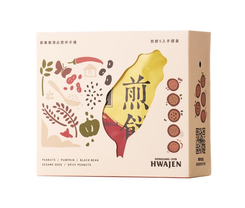 華珍-5入煎餅手提盒