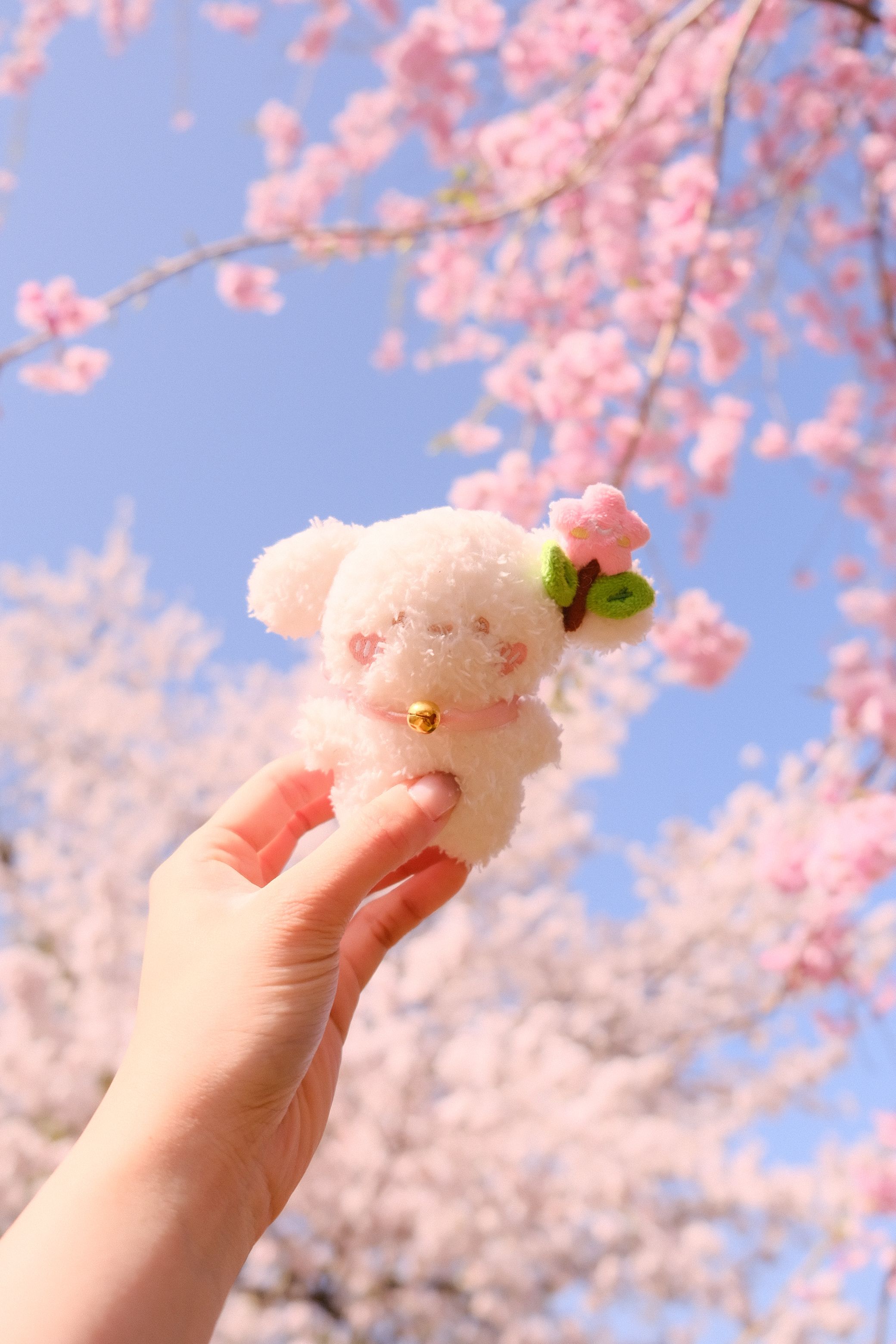 櫻花水汪眼愛心腮紅垂耳兔娃娃吊飾𐔌՞⸝⸝ʚ̴̶̷̷ ✖️ ʚ̴̶̷̷⸝⸝ ՞𐦯