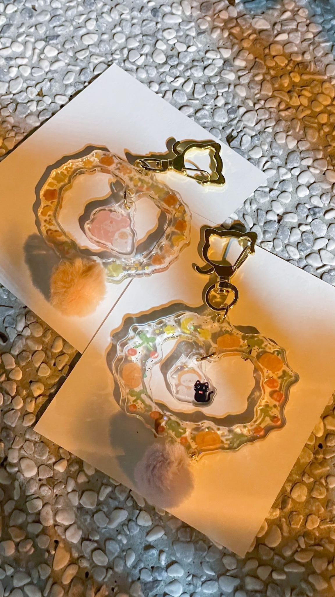 熊熊吊飾X萬聖毛球搖搖花圈吊飾