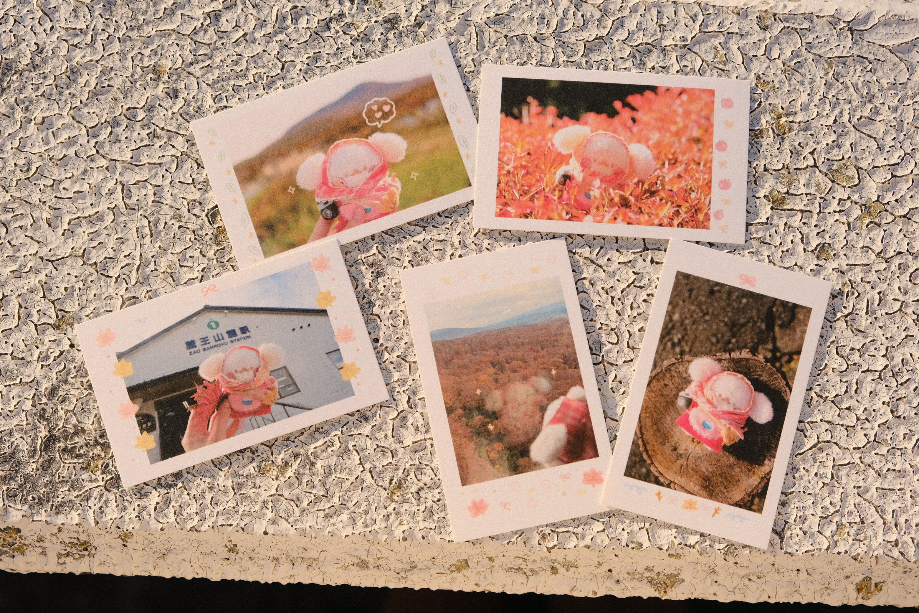 楓葉垂耳兔兔照片小卡（五入）