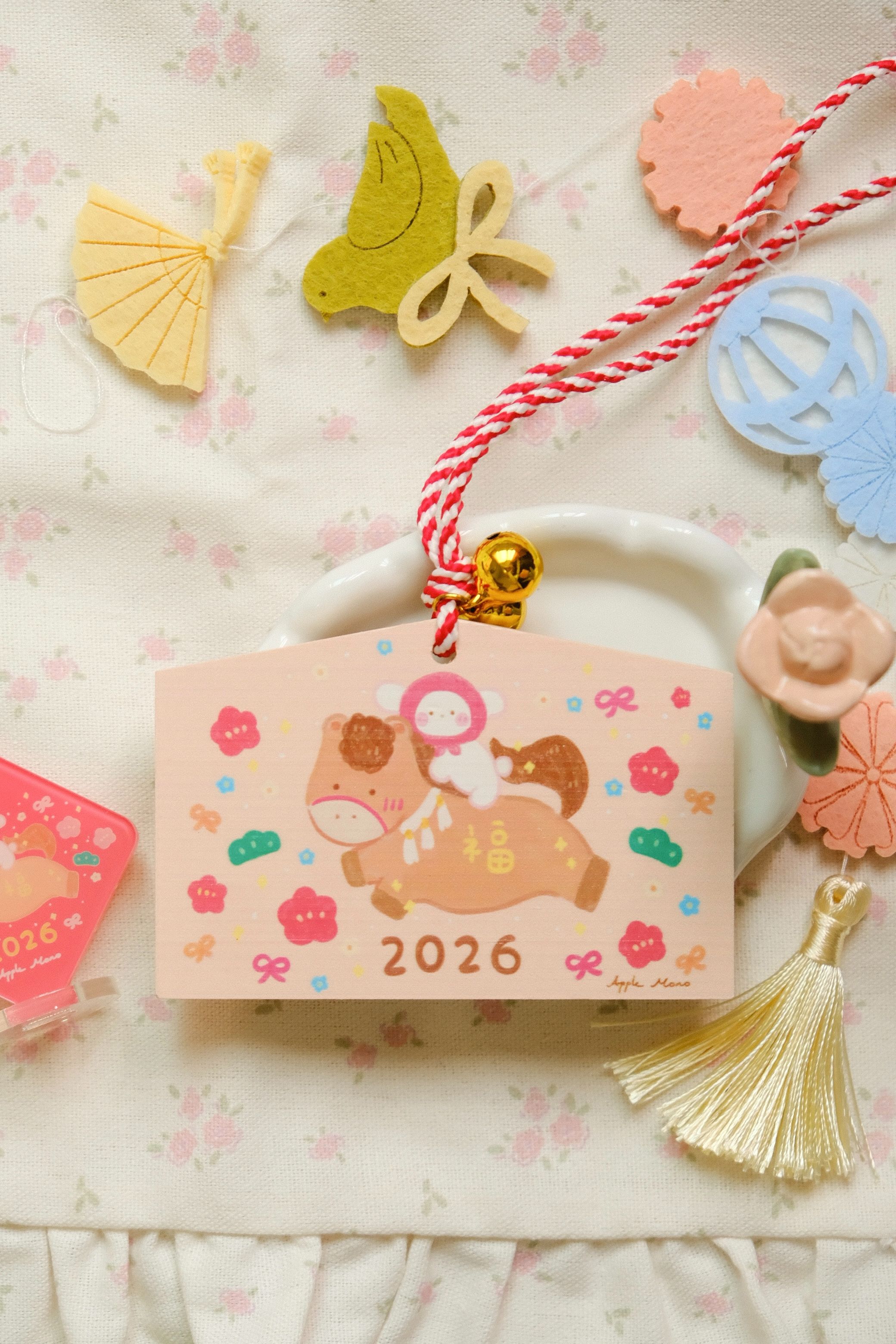 垂耳兔與小馬超級可愛繪馬♡