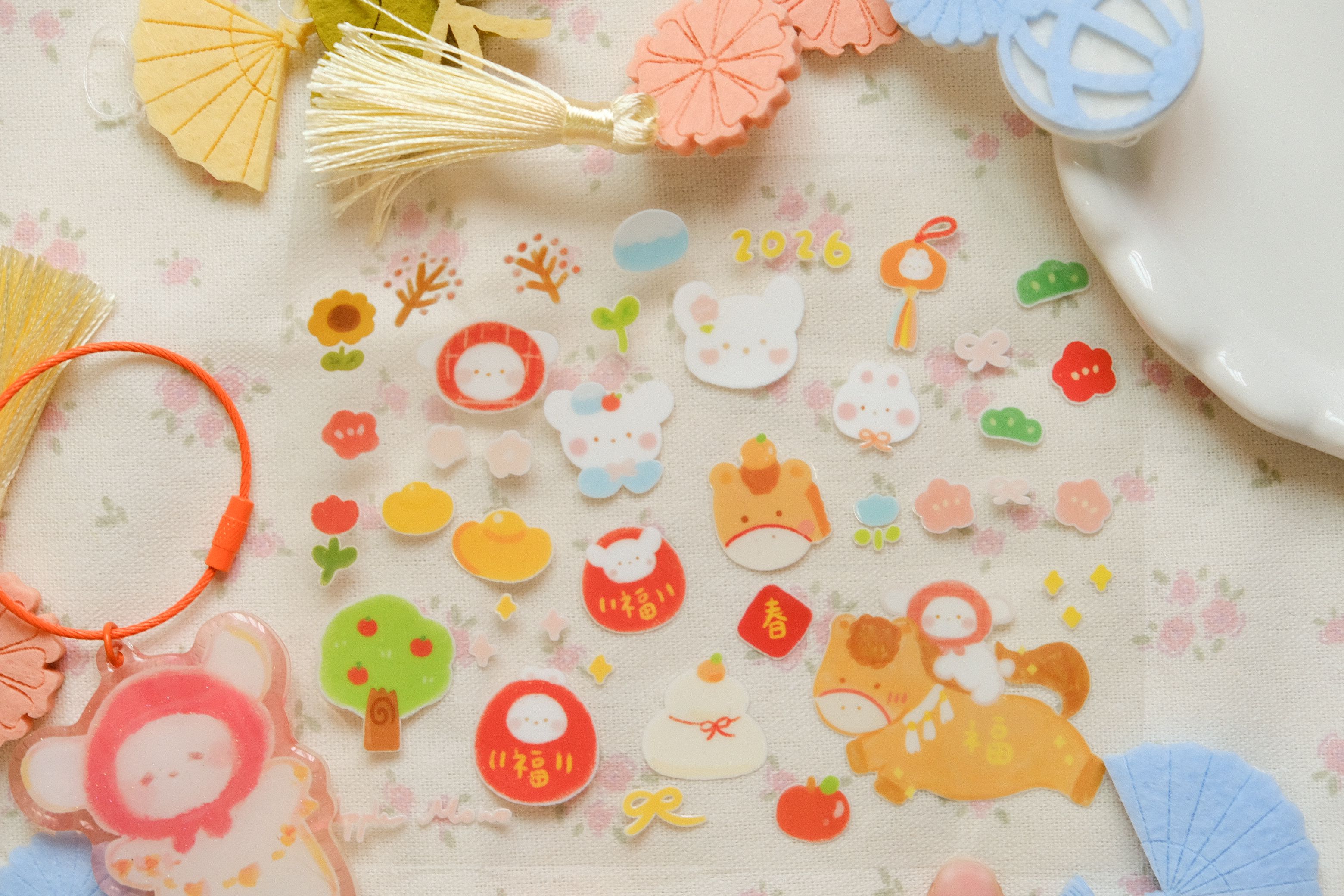 垂耳兔與小馬防水轉印貼（非常多小張）