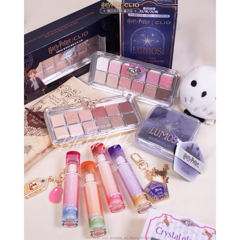 CLIO x HarryPotter 哈利波特 聯名款彩妝 眼影盤 氣墊粉餅 唇釉