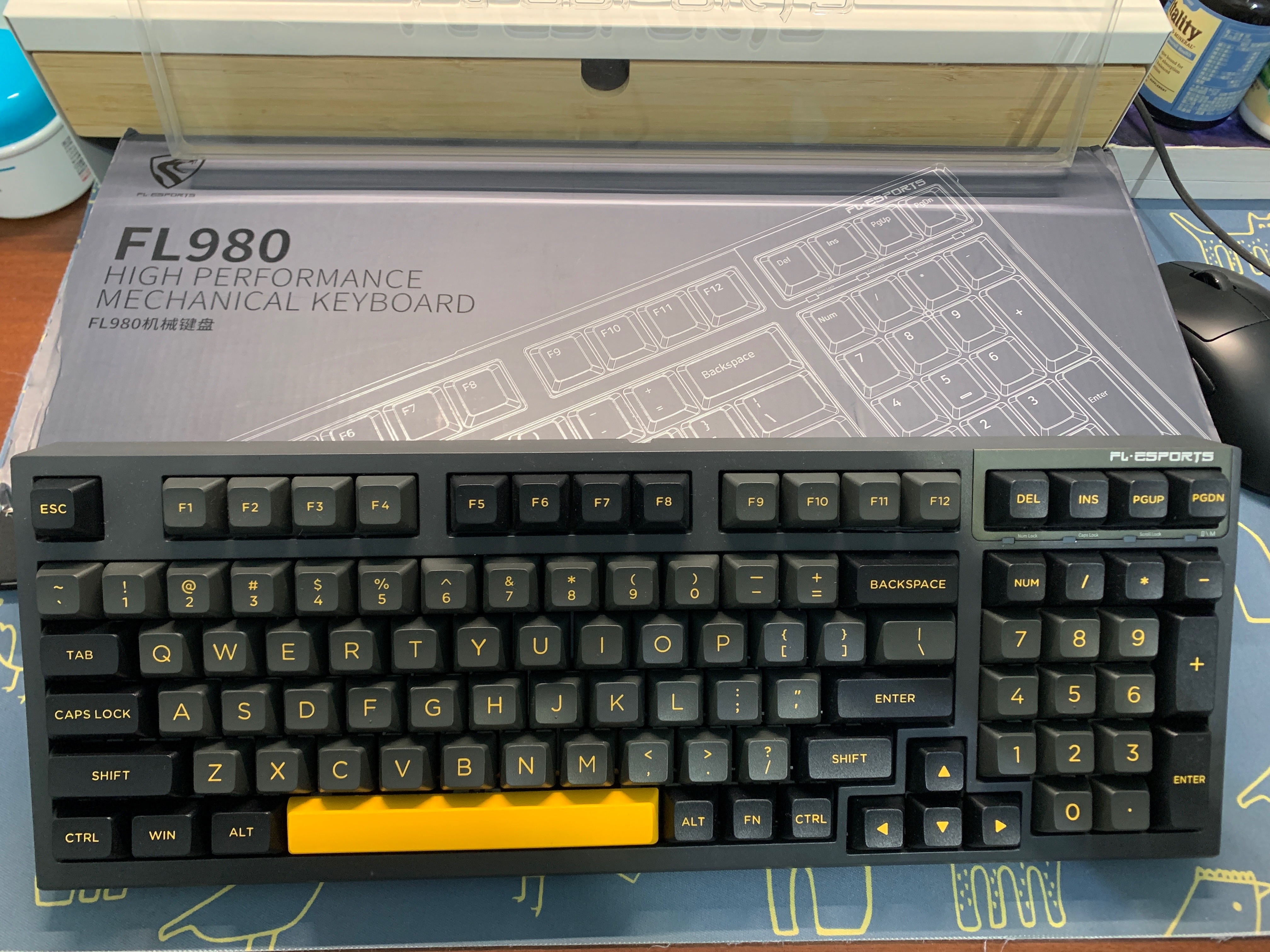Fl980+炸蝦粒聲音包+雙定位板+灰木軸v3