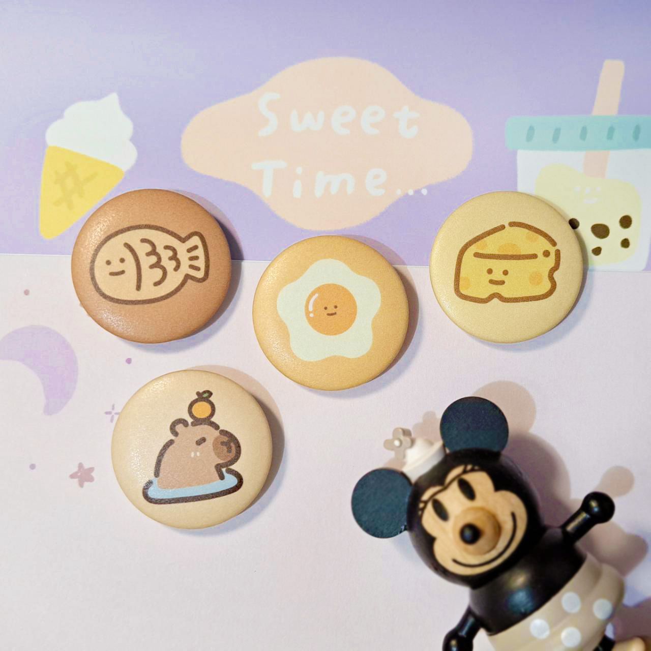 【32mm可愛小物徽章】霧面胸章 可愛徽章 小禮物