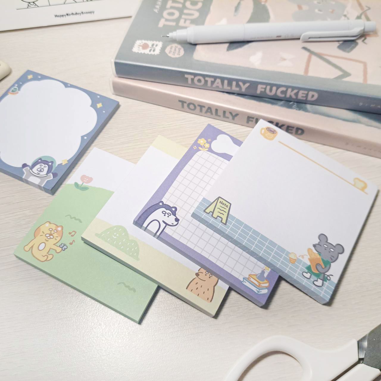 可愛動物便條本 | 便條紙50張可撕 備忘錄 留言本 可愛便條紙 文創