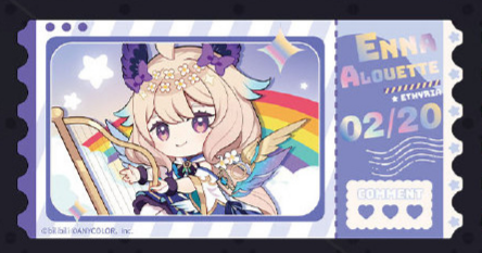 Enna潮玩星球立牌／票根（有拆擺）