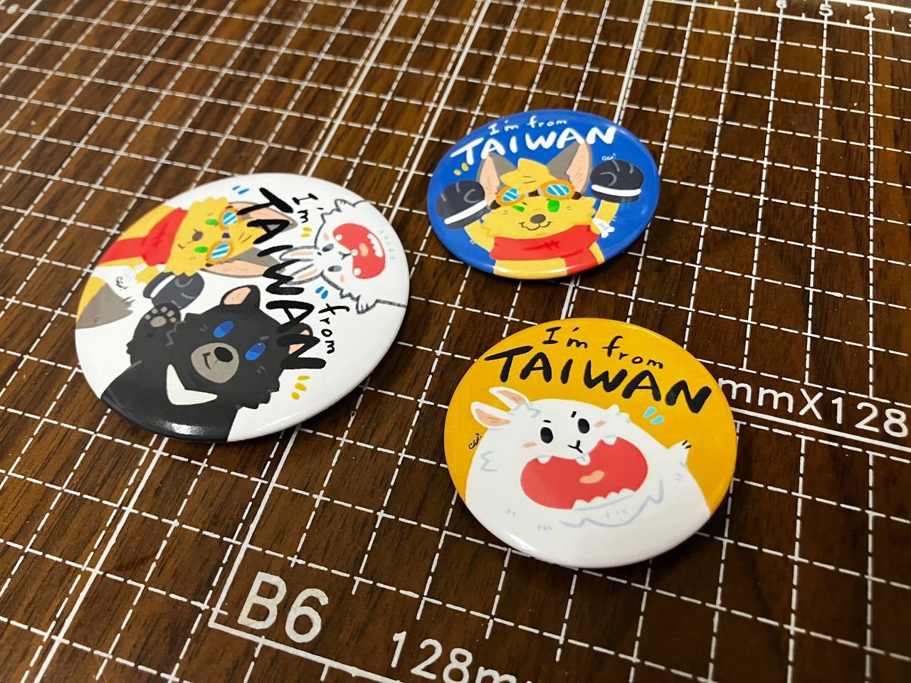 I’m from Taiwan 旅行胸章