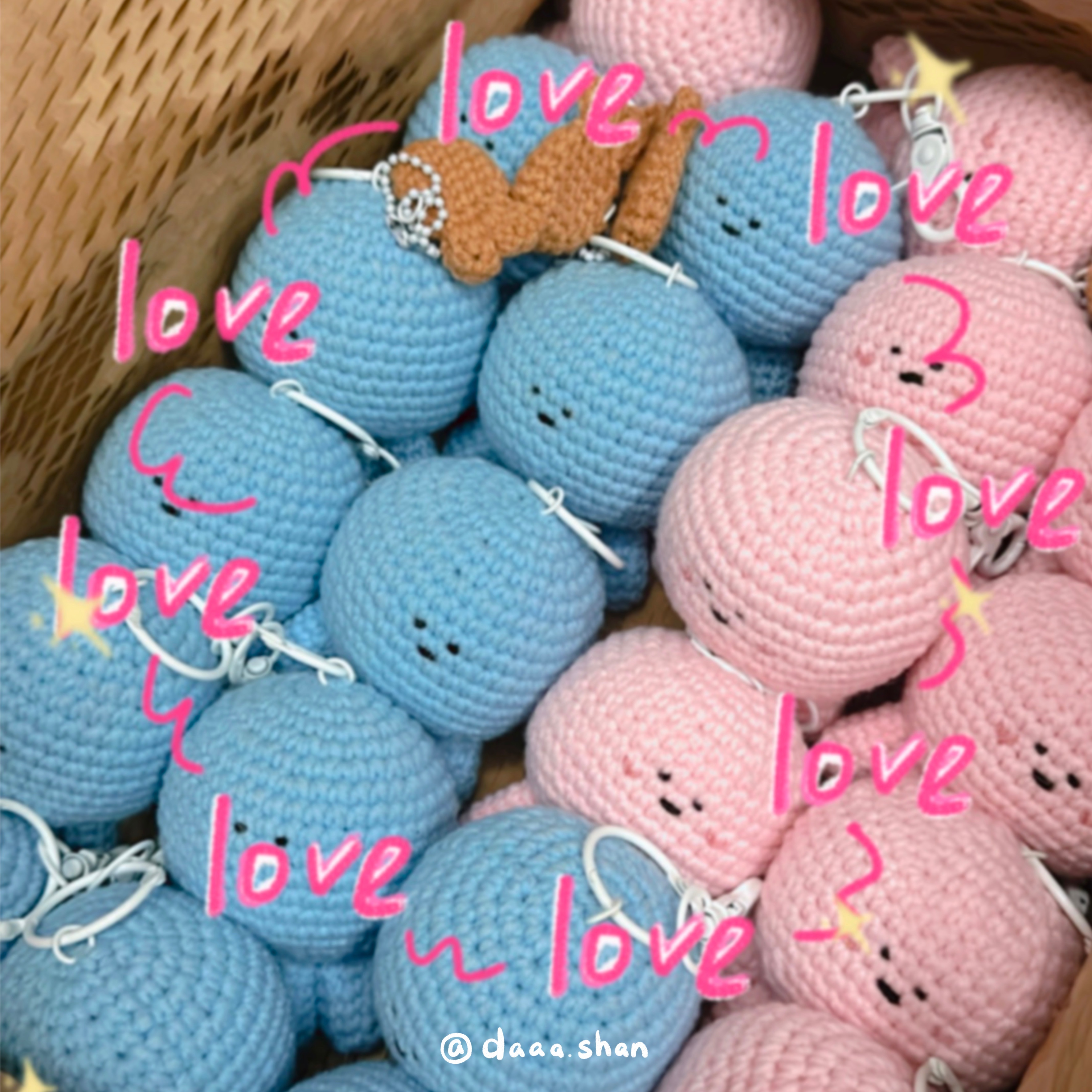 ｜那隻水母｜毛線玩偶吊飾