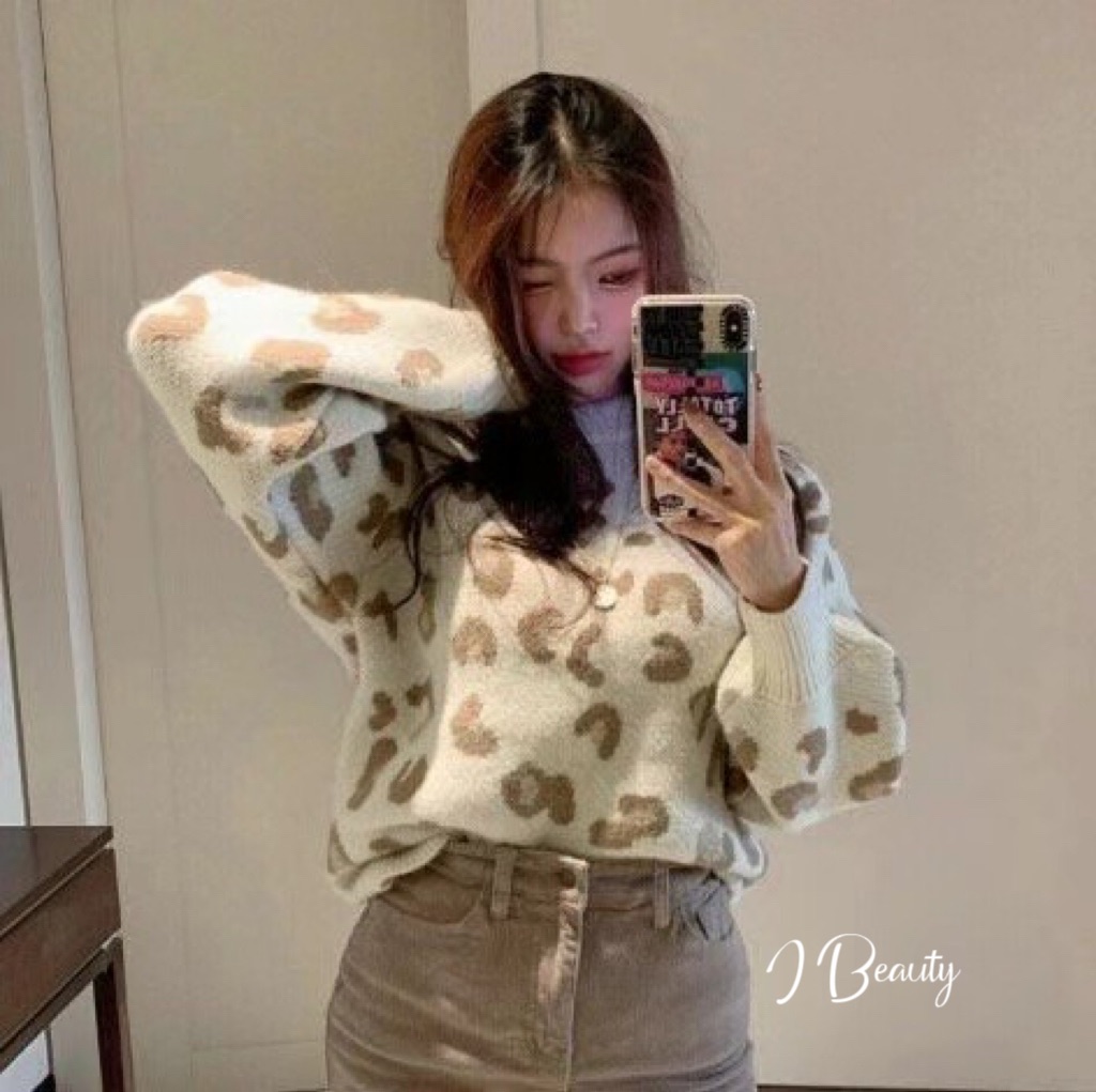 I Beauty 🇰🇷韓國東大門代購 拿捏你的心🧡🧡 小寬鬆 圓領 長袖針織毛衣 上衣