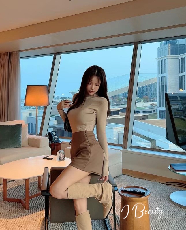 I Beauty 🇰🇷韓國東大門代購 復古 氣質OL風 顯瘦 褲裙