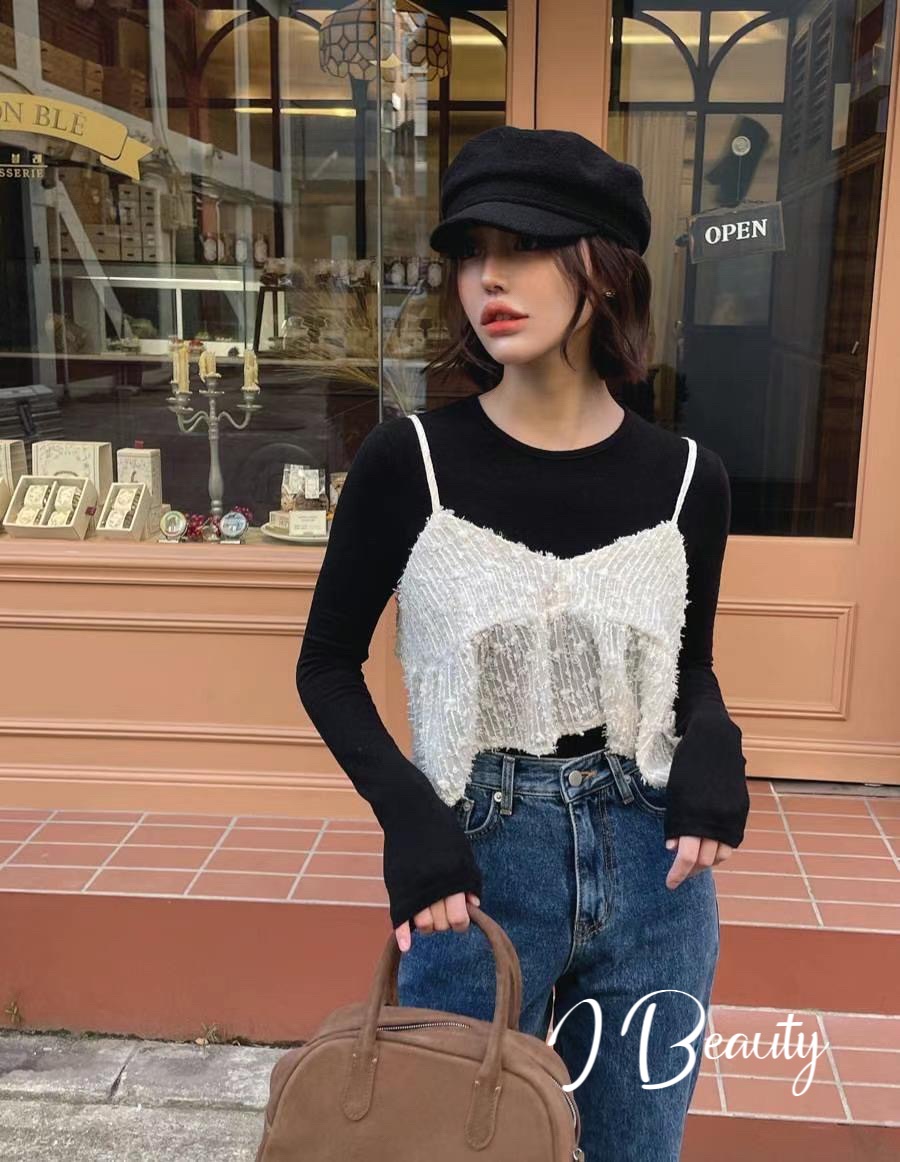I Beauty 🇰🇷韓國東大門代購 蕾絲 短版 吊帶背心