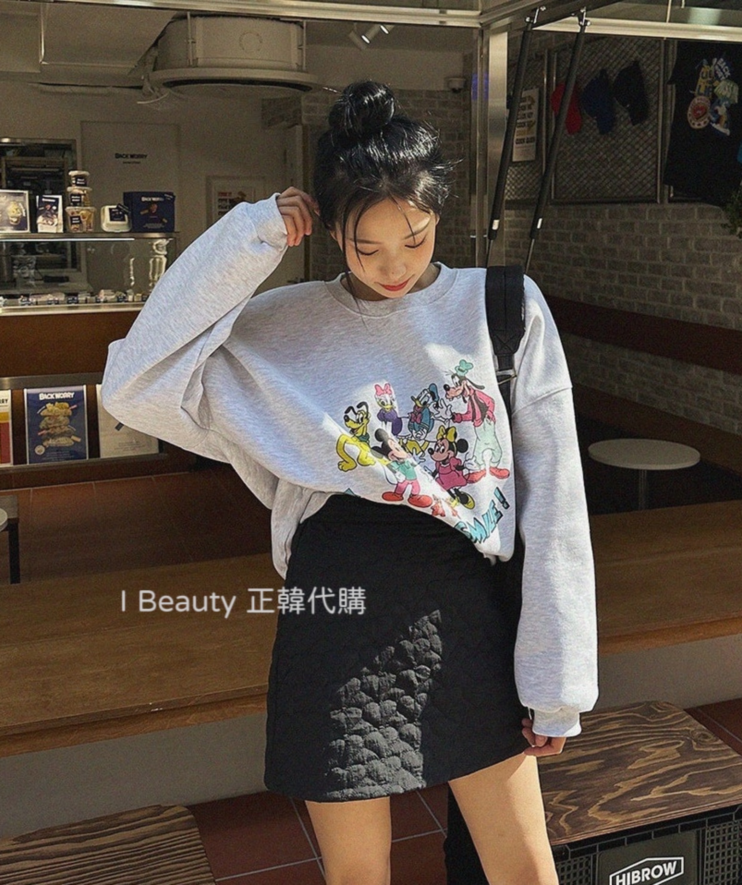 I Beauty 🇰🇷韓國東大門代購 愛心型圖案 防走光 A型短裙