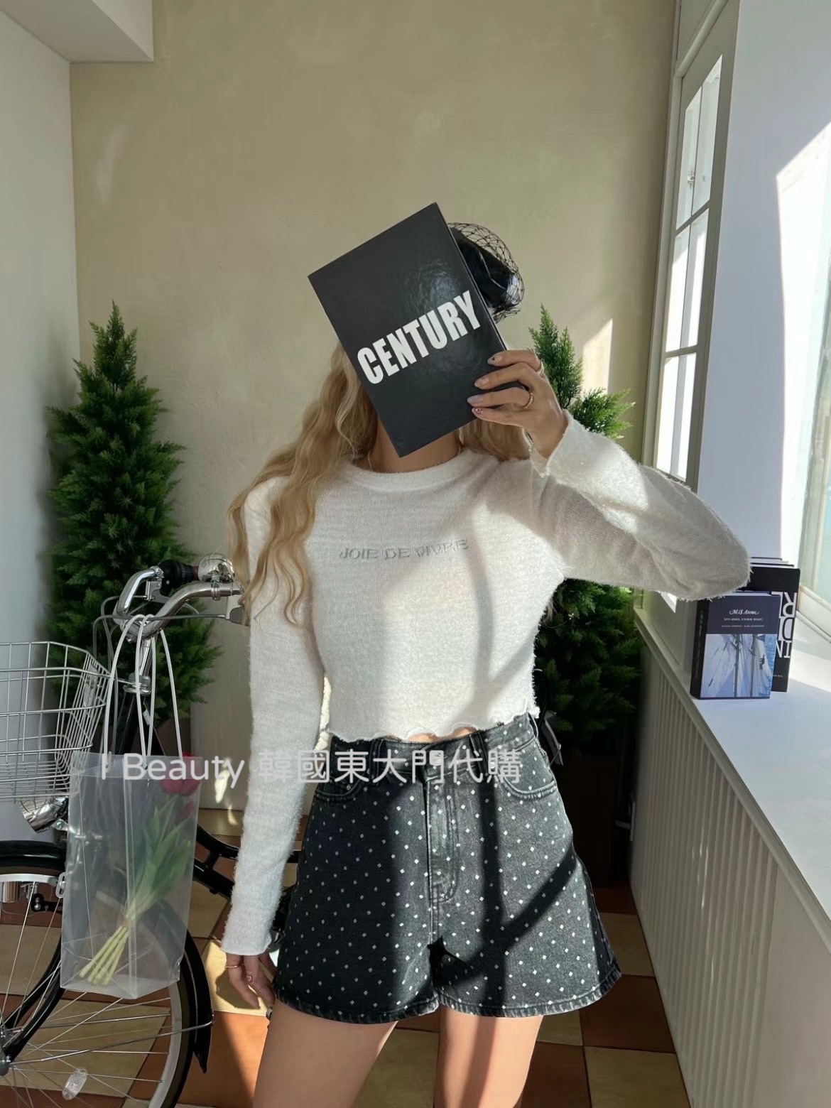 個性波點 顯瘦 高腰短褲