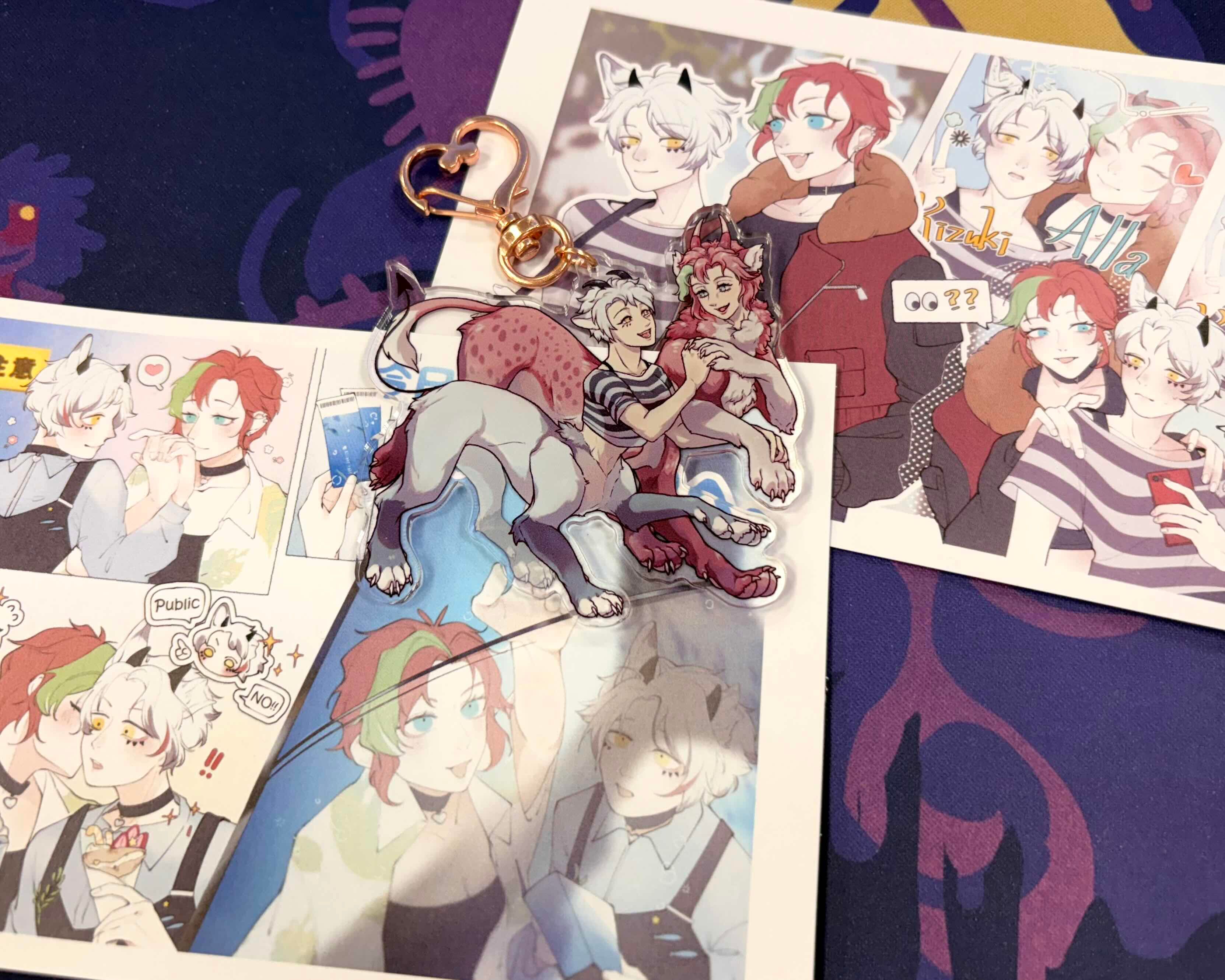 姨姪組壓克力吊飾