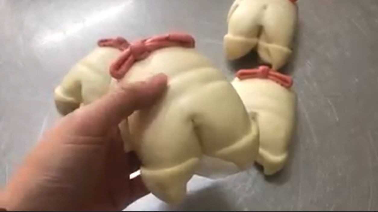 豬腳、麵線饅頭