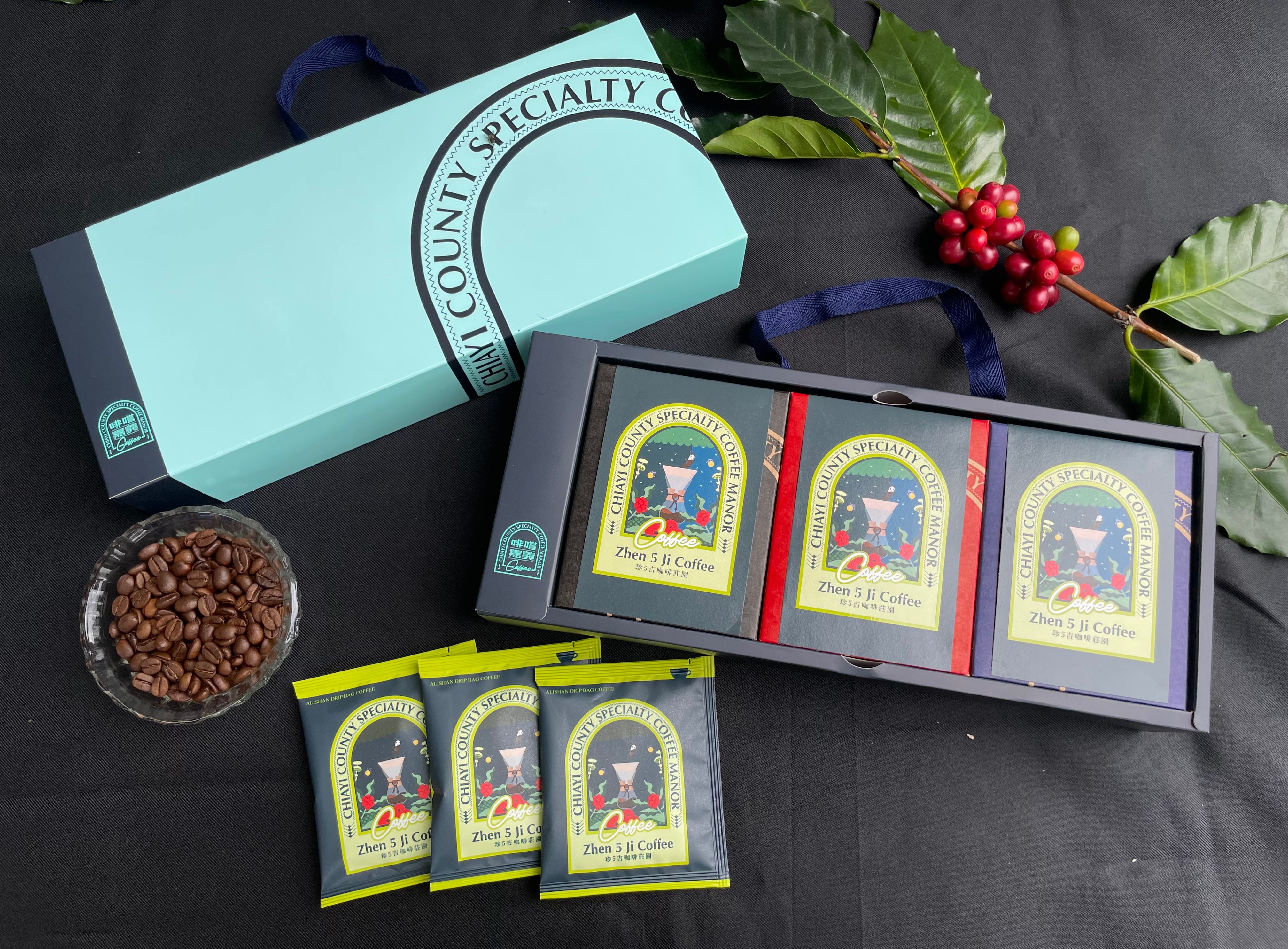 珍5吉咖啡莊園《手提禮盒🎁》3入組