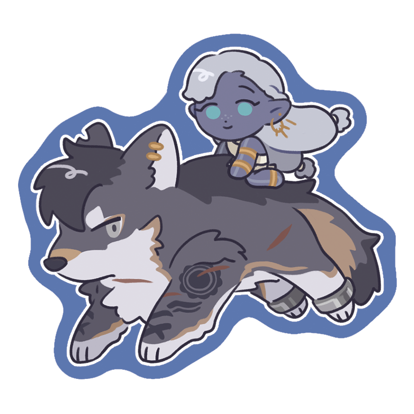 《大狗貼貼》全斷貼紙