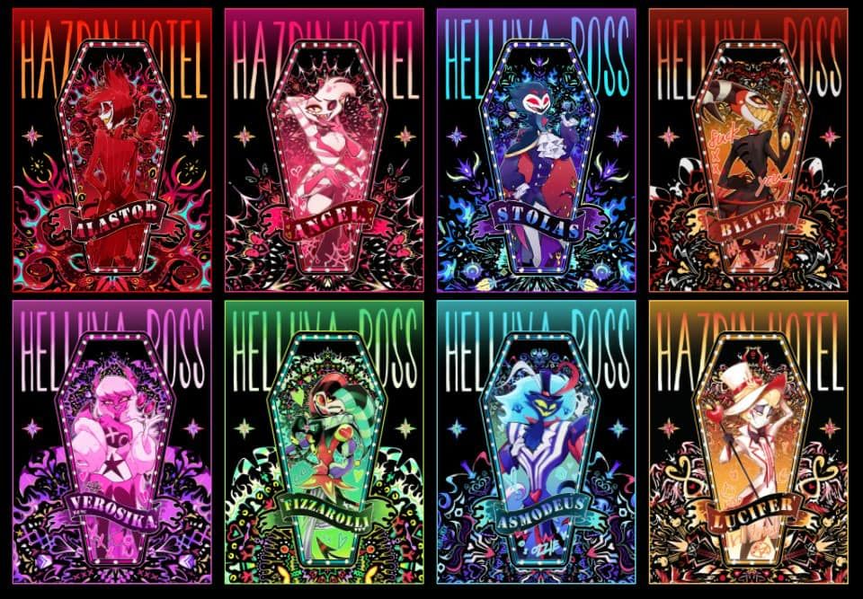 helluva boss ＆ hazbin hotel半斷星河膜貼紙