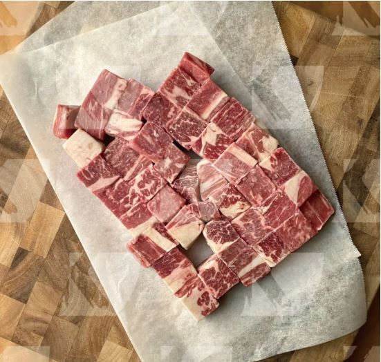 1855 Prime安格斯黑牛-霜降骰子牛，350g