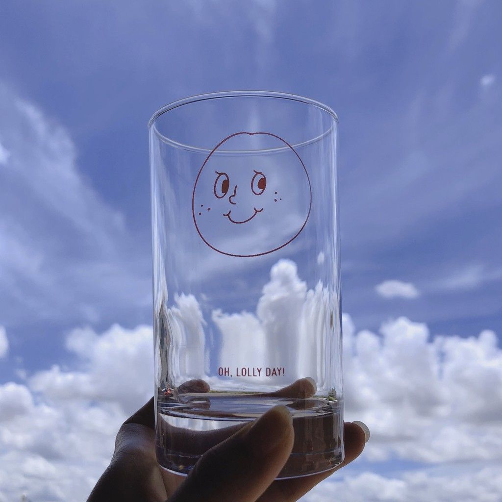 [韓國文創-現貨] 🥛 Oh lolly day H008 經典微笑玻璃杯 櫻桃杯 玻璃杯 杯子