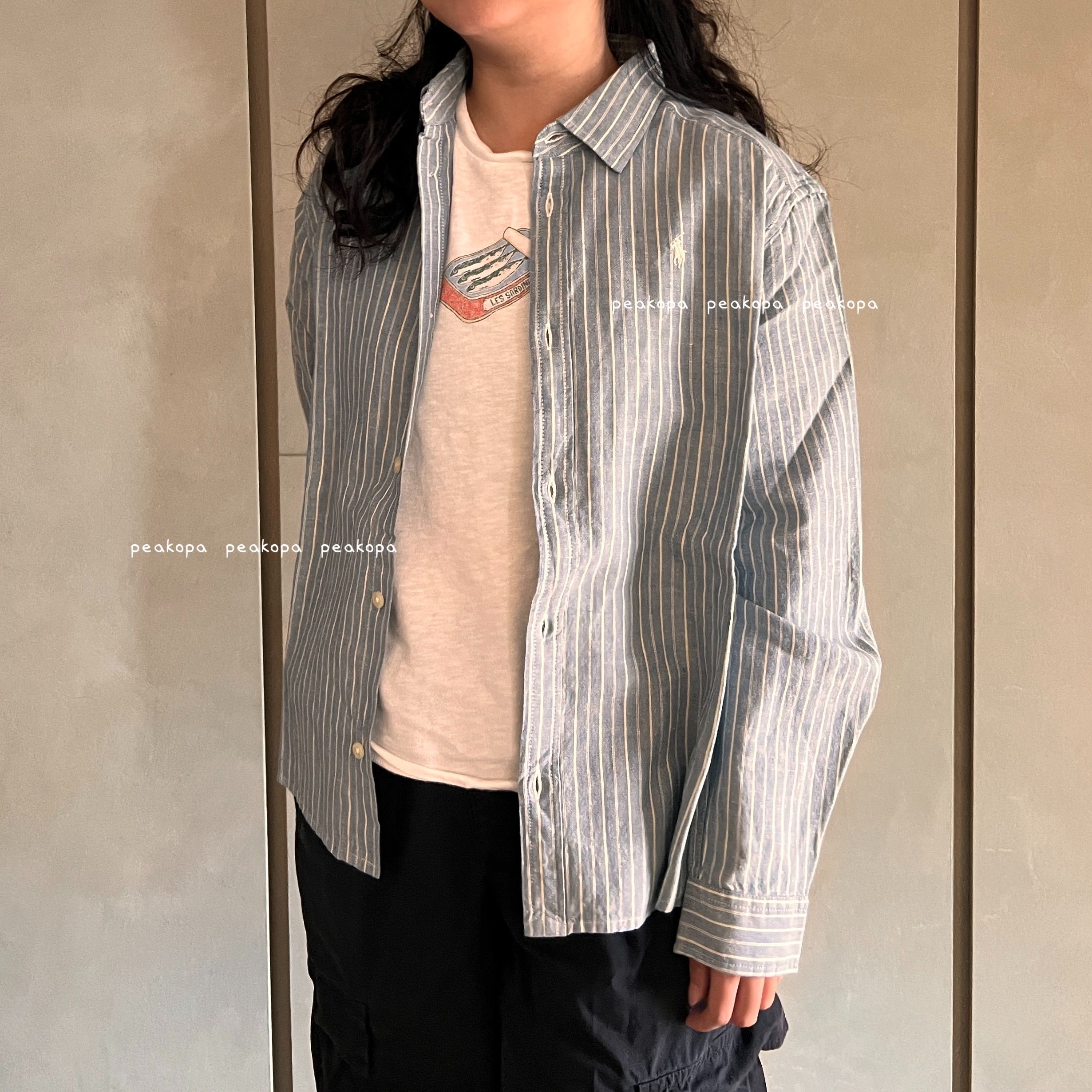 [美國品牌-現貨] 🐎 ARL06 Polo Ralph Lauren 青年 Logo襯衫 襯衫 直紋襯衫