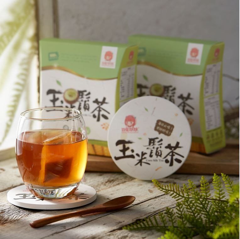 【雙笙妹妹】玉米鬚茶-雙盒組+品牌杯墊