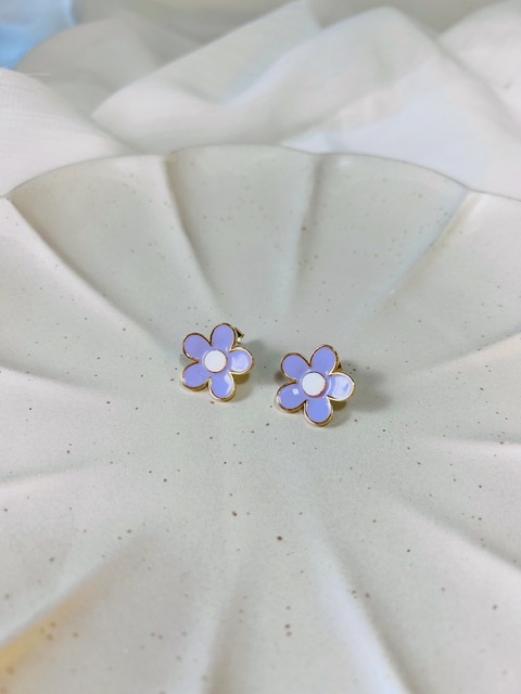 那年花海｜漆面花朵耳環