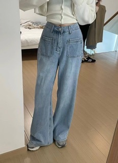 給你滿滿的口袋🤩牛仔長褲