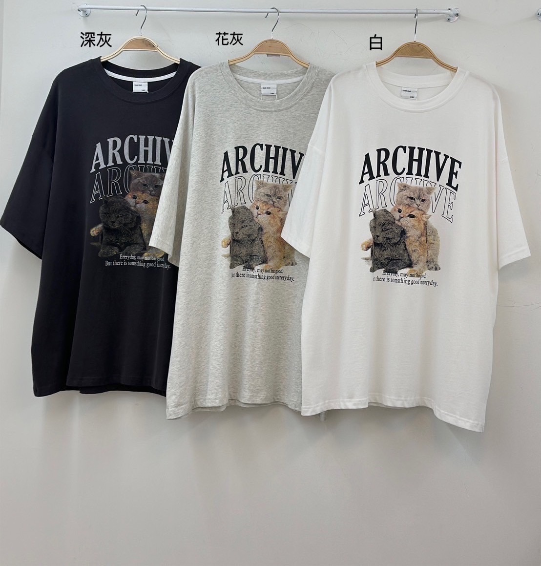 新品！貓咪寬鬆涼感T