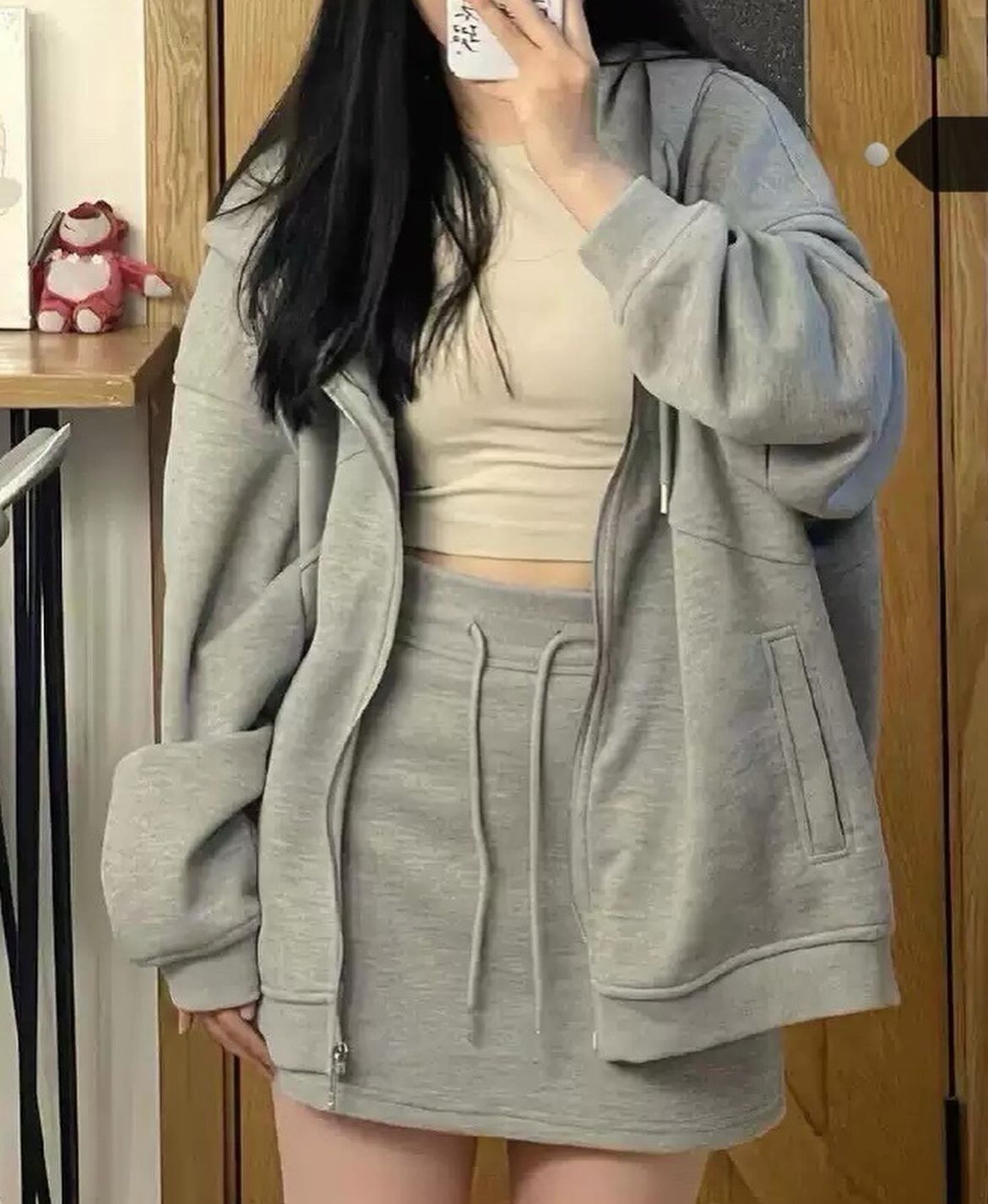 太空棉外套➕裙子