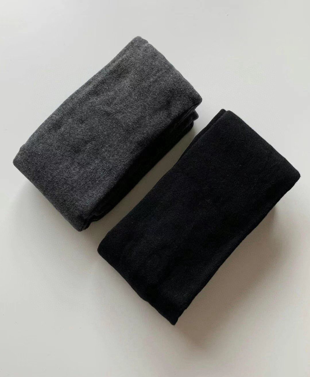 正韓棉質純色連腳褲襪