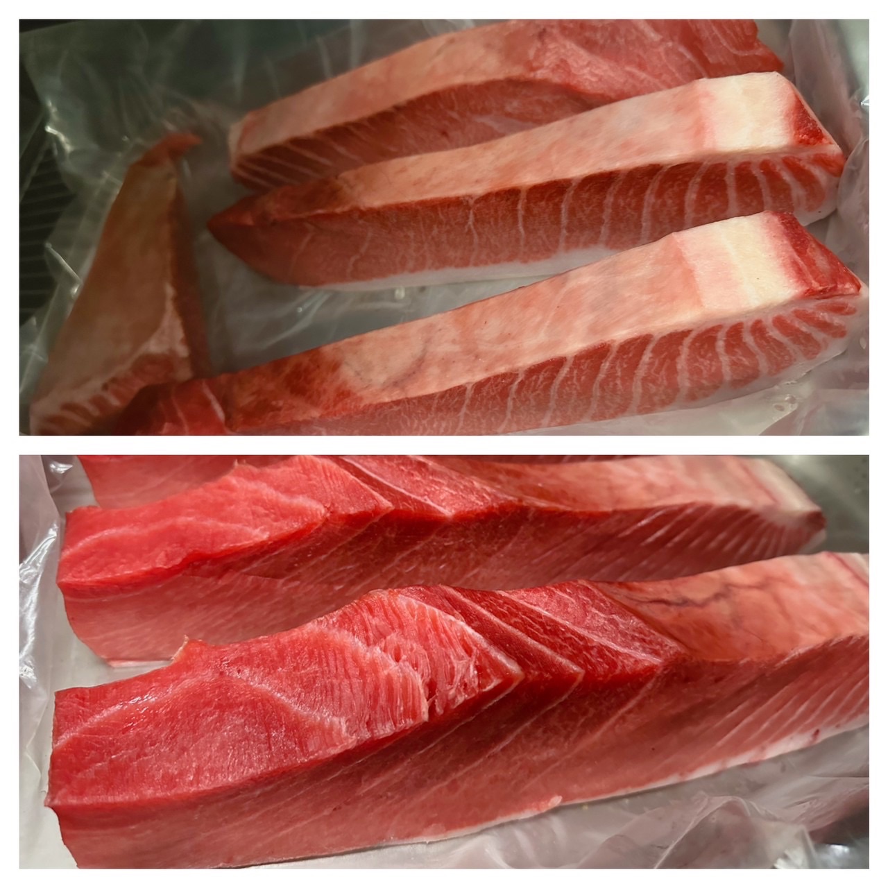 黑鮪魚大腹生魚片磚零售賣場