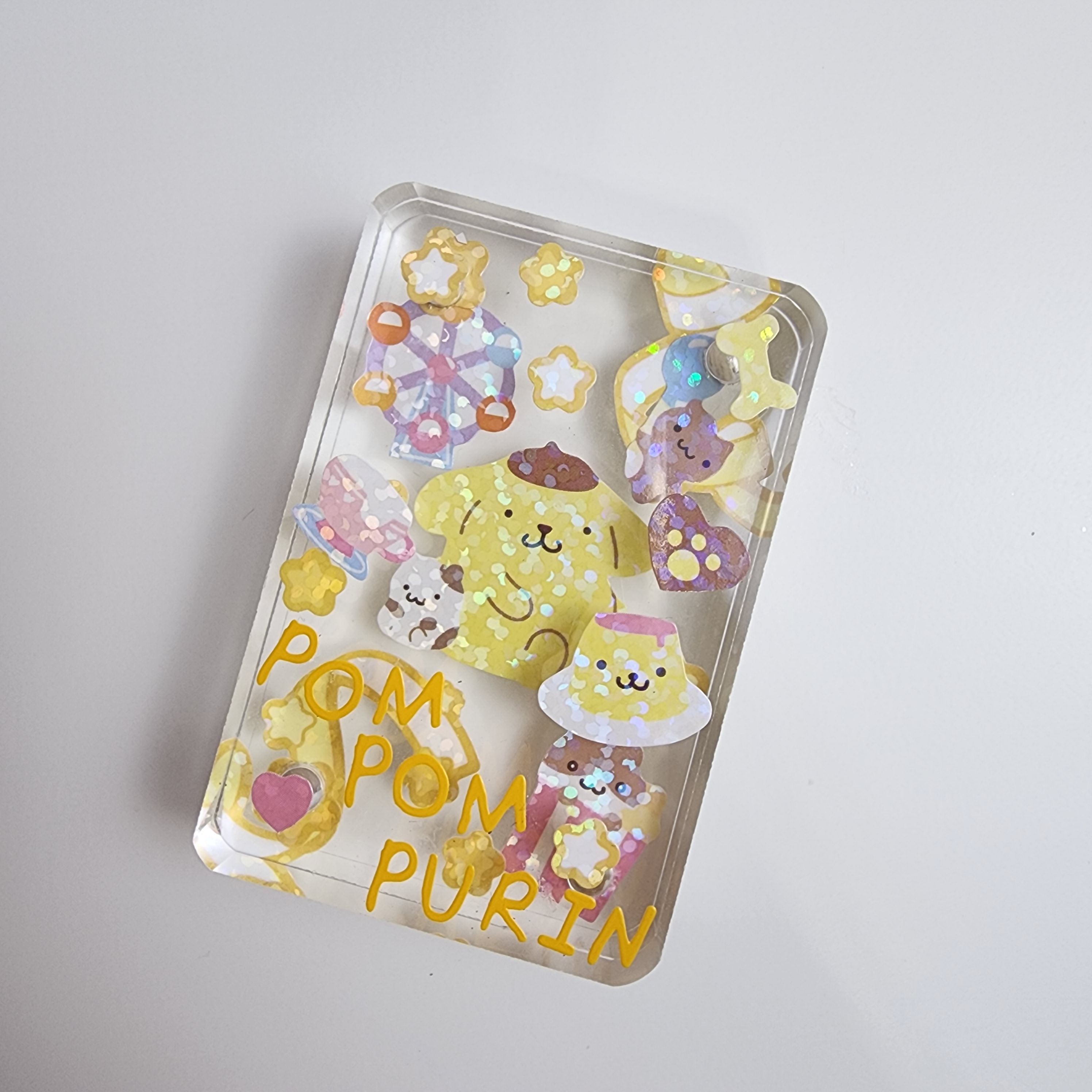 布丁狗咕卡磚成品（兩片是一組的喔！）