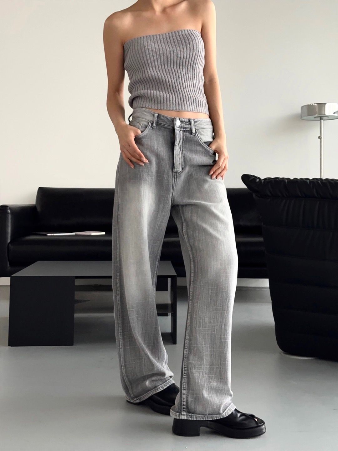 Made in Korea🇰🇷牛仔褲專賣家Best猛推👌🏻為悶熱夏日量身打造🔥銷售破百 薄款復古刷色中腰淺牛