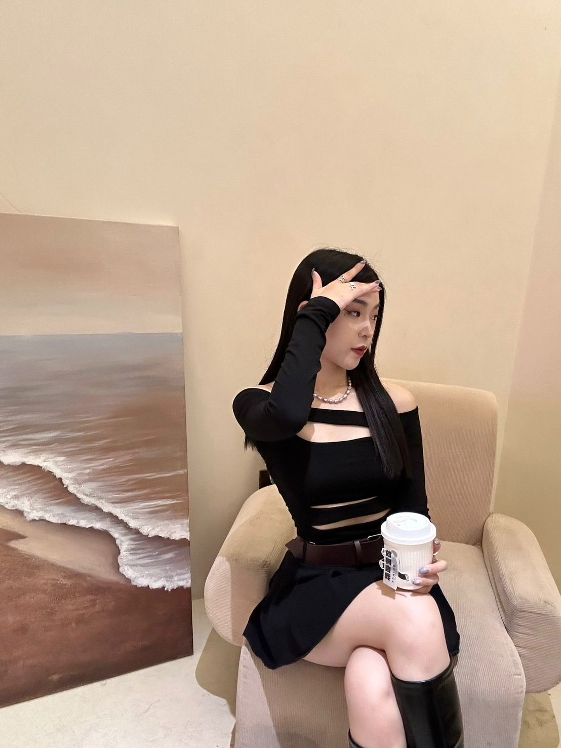 FREAK LIKE ME.✧˚性感鏤空一字肩上衣（內搭賣場$128小可愛