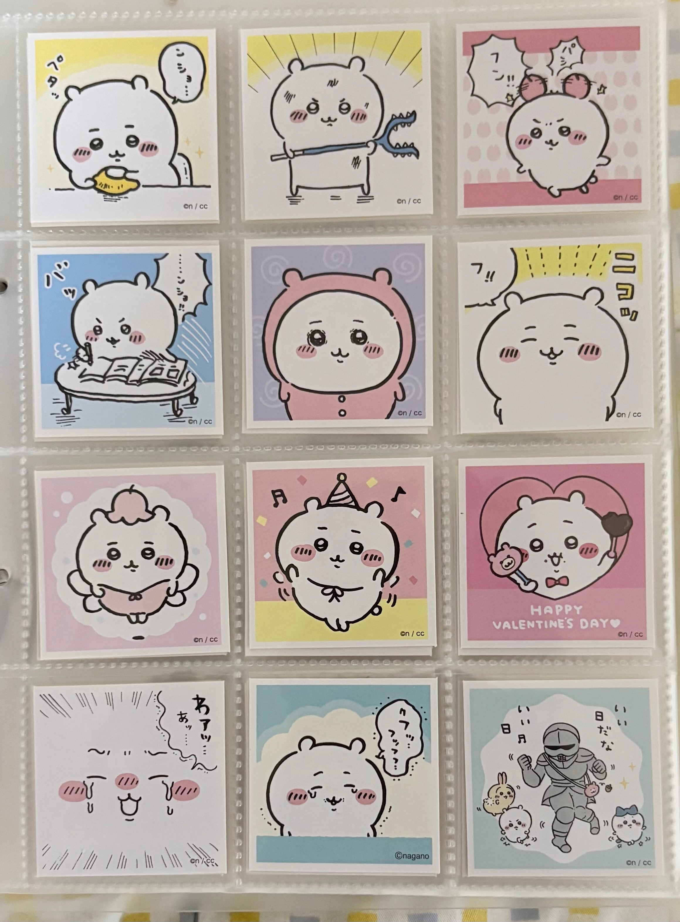 方形貼紙A組 12張（整圖一起）