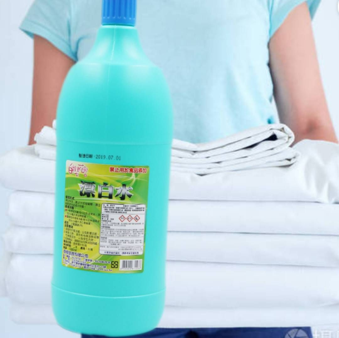 🌸白櫻花🌸漂白水1500ml/1入使用方式:漂白衣物，請以10-20倍稀釋，漂白時間請勿超過30分鐘