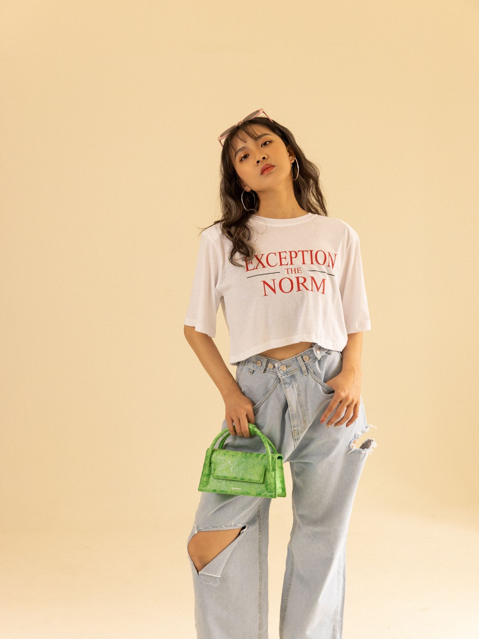 小心機墊肩Tshirt