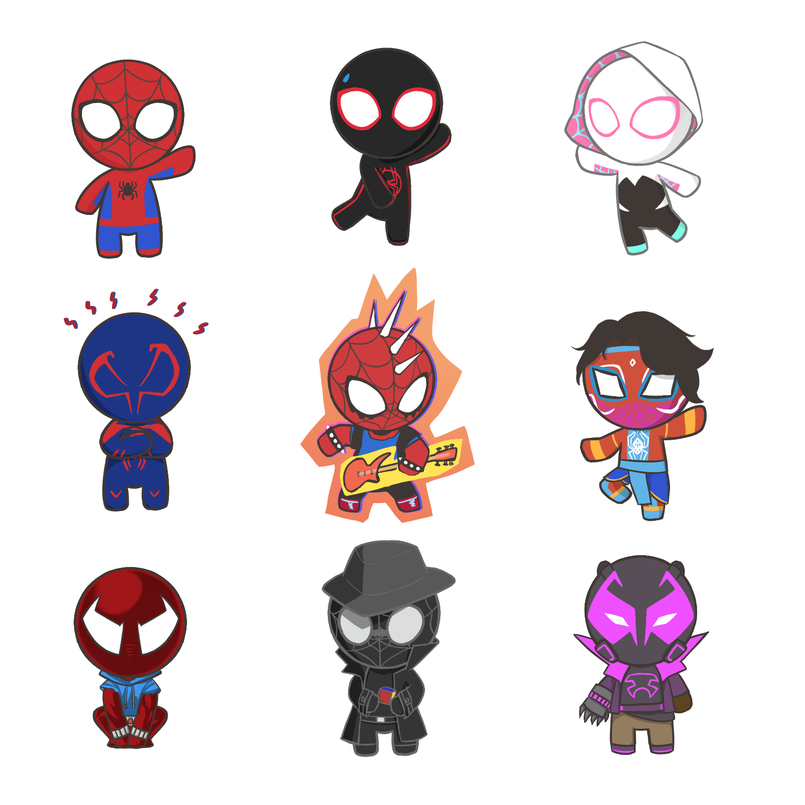 蜘蛛人穿越新宇宙迷你立牌